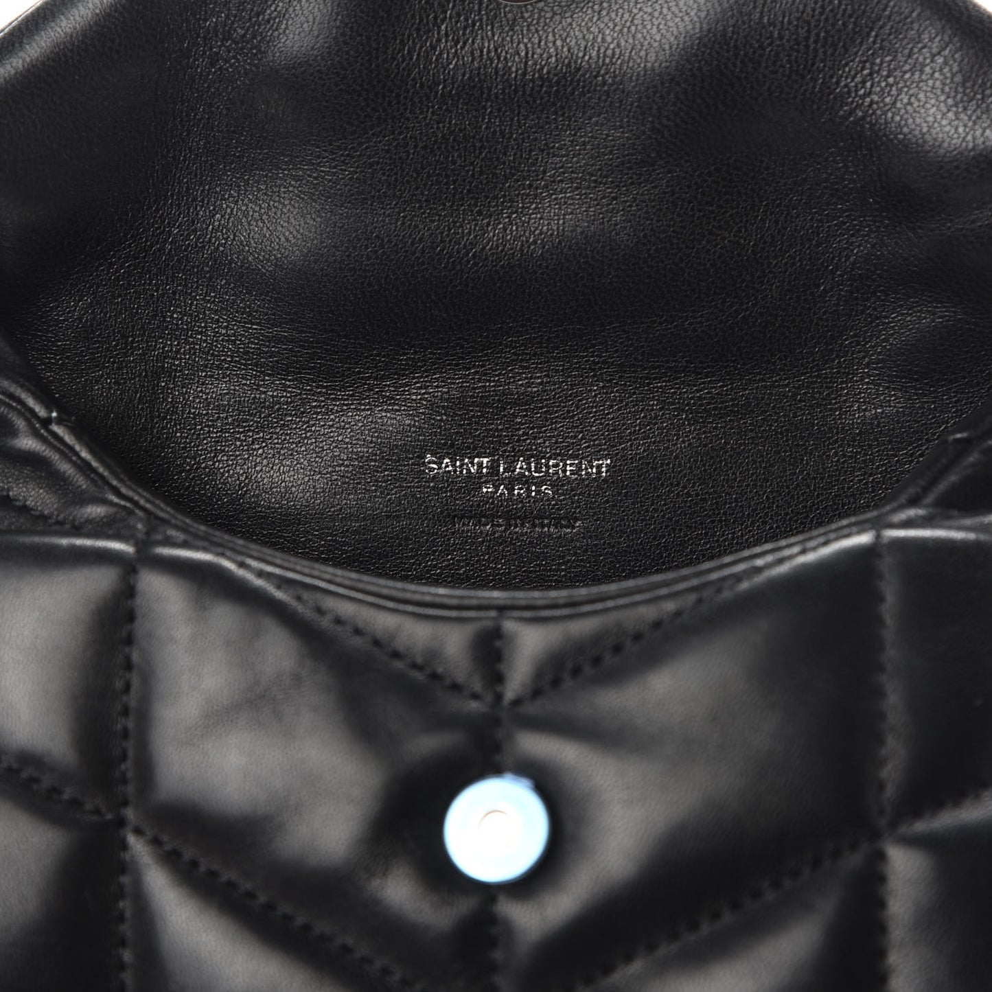 Lambskin Monogram Loulou Puffer Pouch Clutch Black