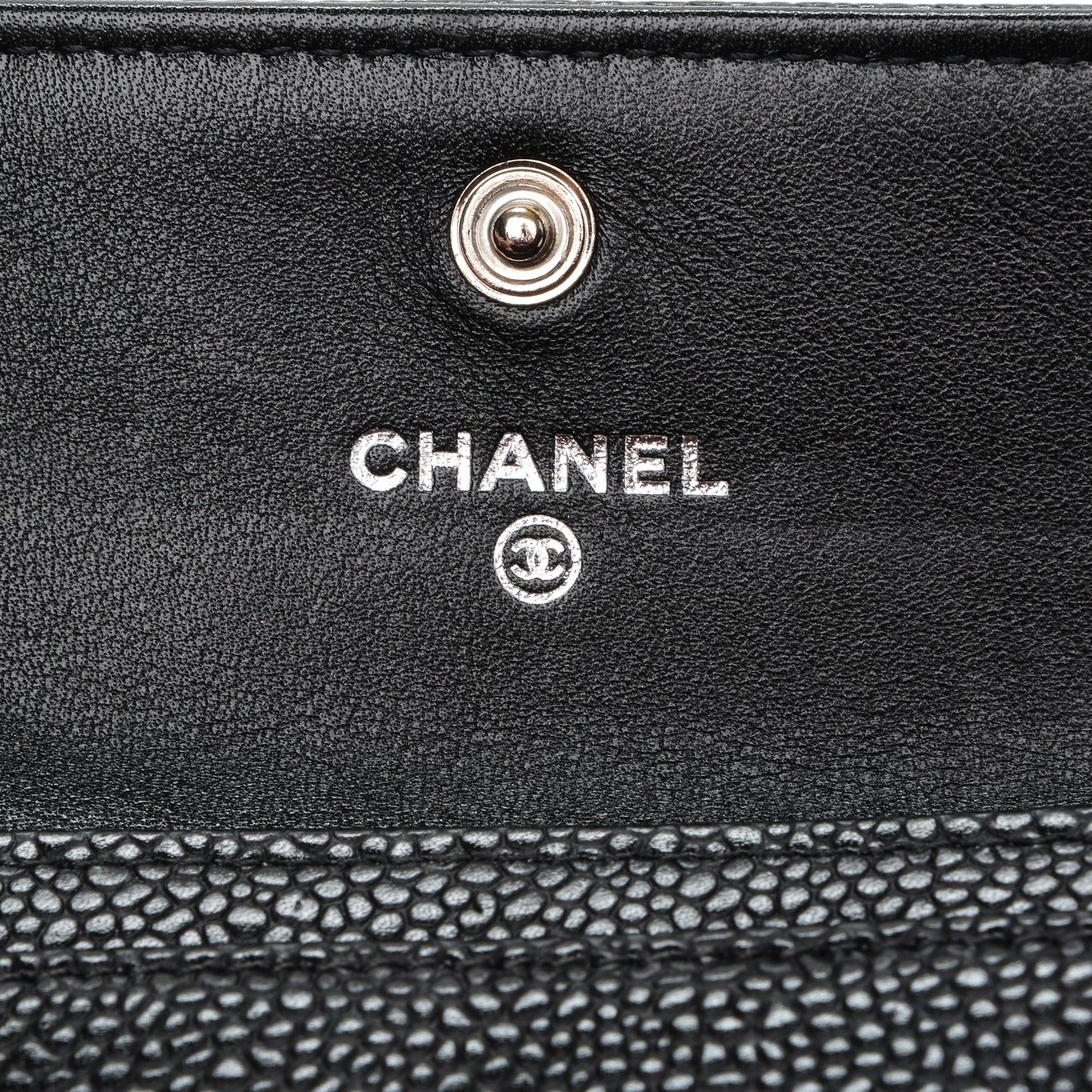 Caviar Timeless CC Flap Card Holder Black