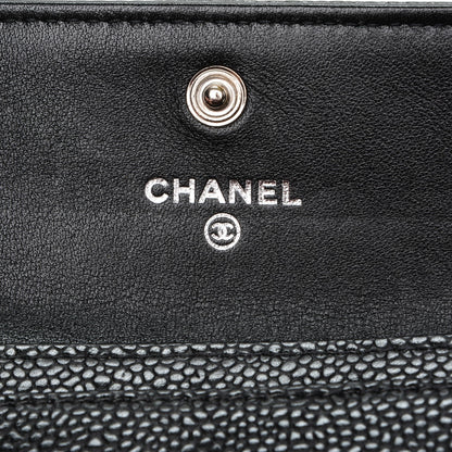 Chanel Caviar Timeless CC Flap Card Holder Black 6 of 8