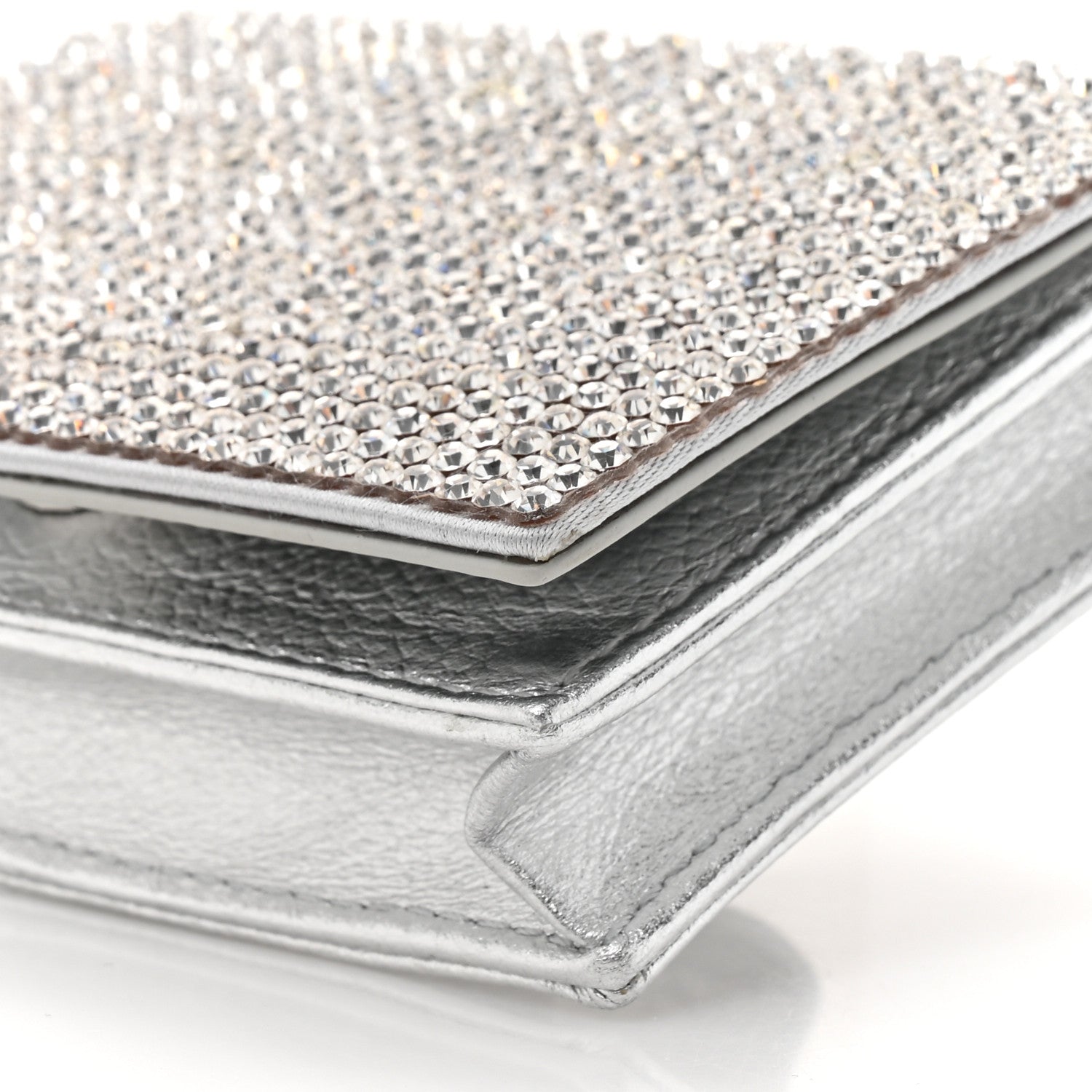 Judith Leiber Swarovski Crystal Convertible Belt Bag Silver 9 of 9