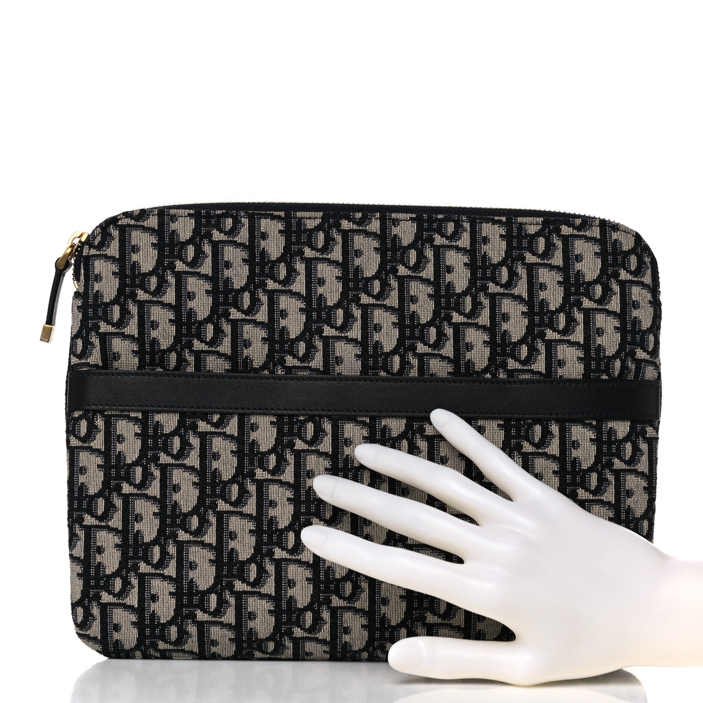 Oblique Pouch Clutch Blue