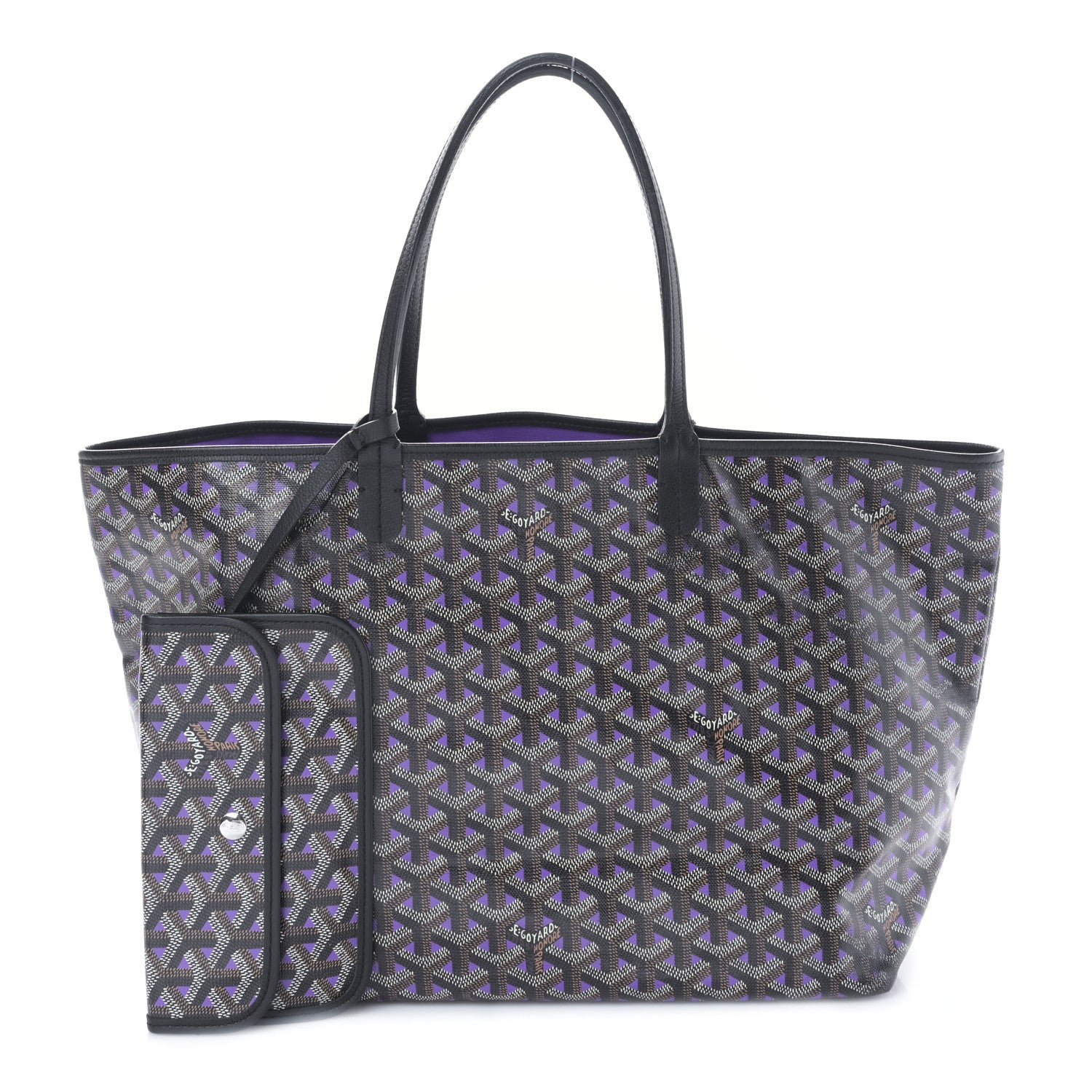 Goyard Goyardine Saint Louis Claire Voie PM Black Violet 1 of 9