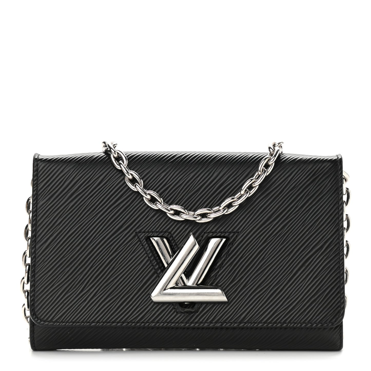 Epi Twist Chain Wallet Black