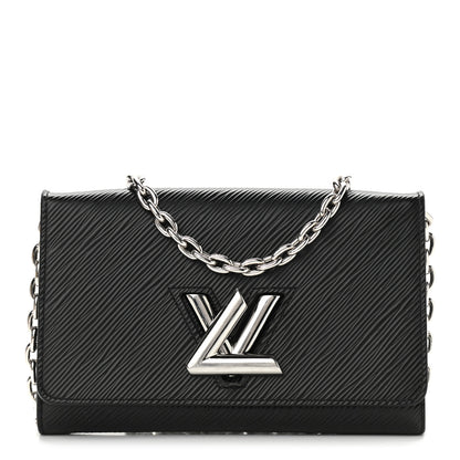Louis Vuitton Epi Twist Chain Wallet Black 1 of 11
