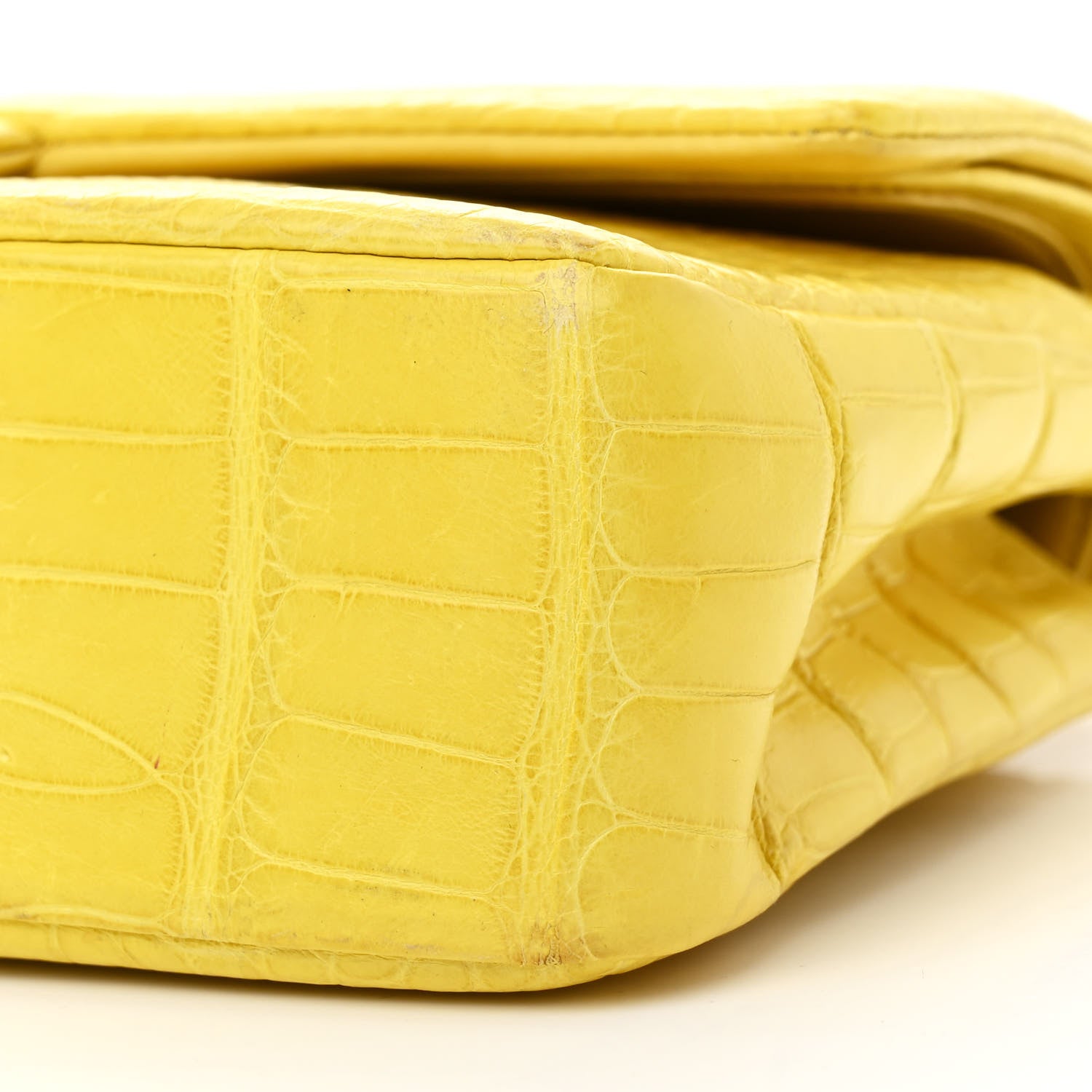 Chanel Alligator Medium Double Flap Yellow 10 of 11