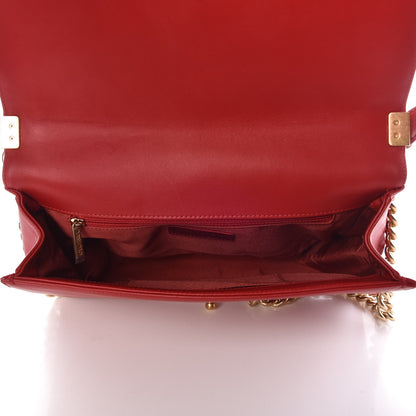 Chanel Lambskin Quilted New Medium Boy Flap Red 5 of 9