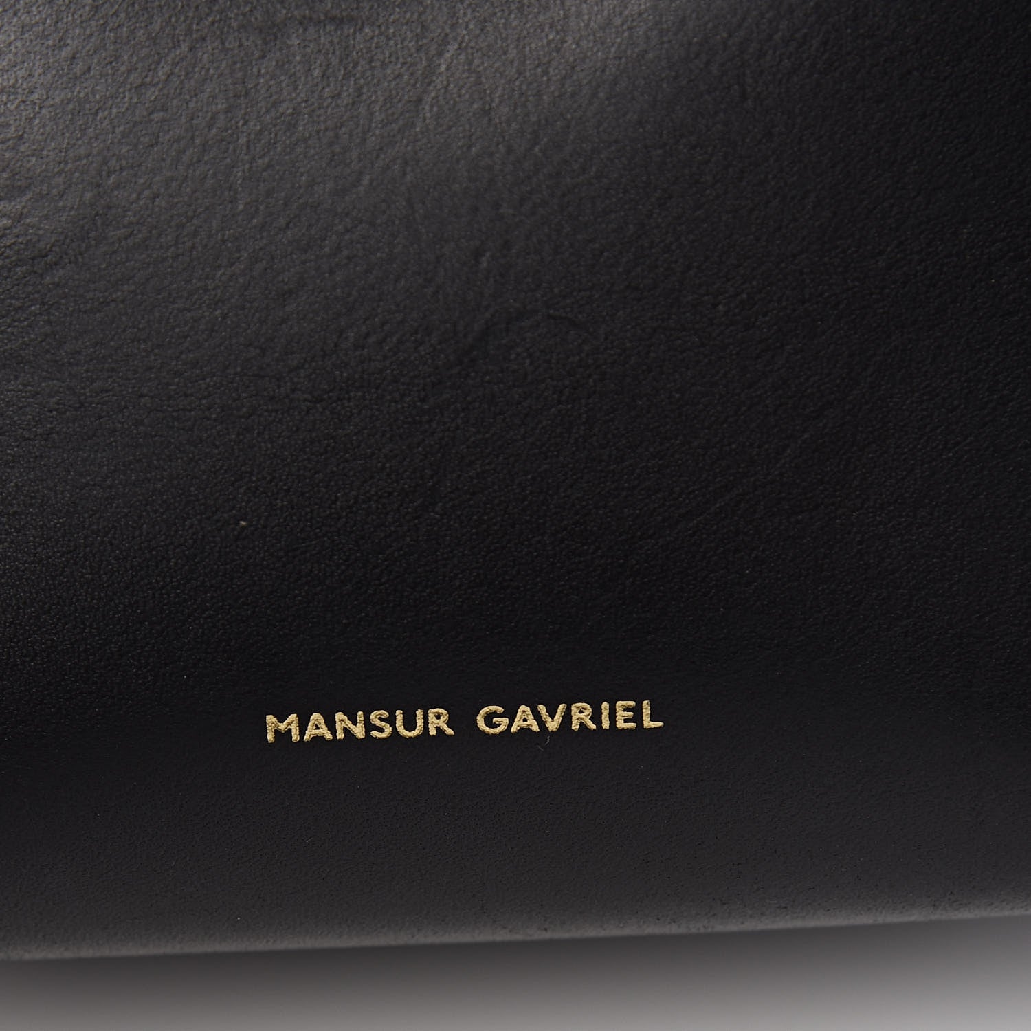 Mansur Gavriel Vegetable Tanned Calfskin Mini Mini Bucket Bag Black Flamma 6 of 11