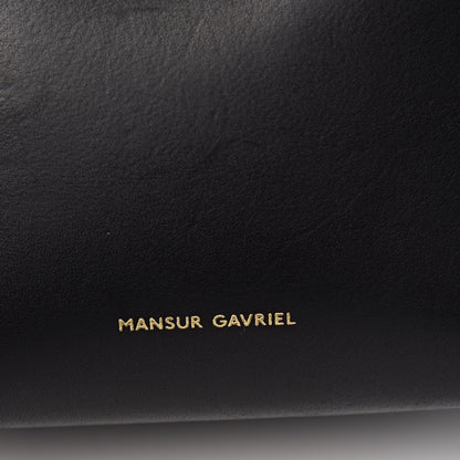 Mansur Gavriel Vegetable Tanned Calfskin Mini Mini Bucket Bag Black Flamma 6 of 11