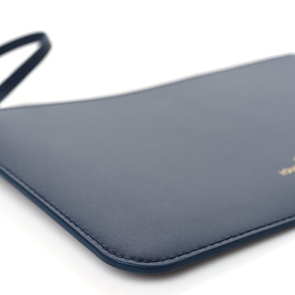Louis Vuitton Monoglam Neverfull MM Pochette Blue 7 of 8