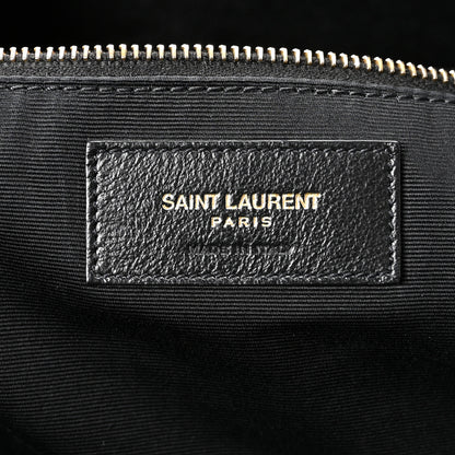 Saint Laurent Lambskin Quilted Maxi Icare Shopping Tote Black 6 of 9