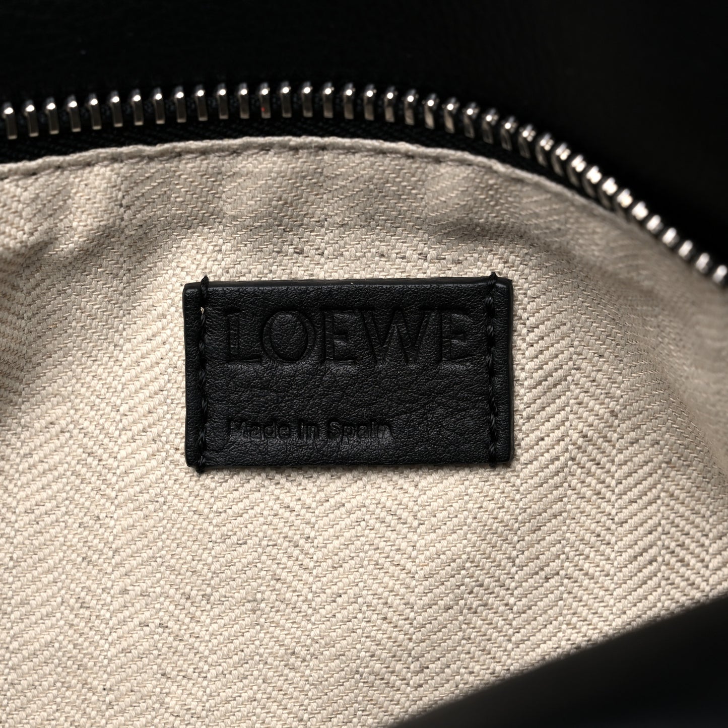Calfskin Small Puzzle Bag Black