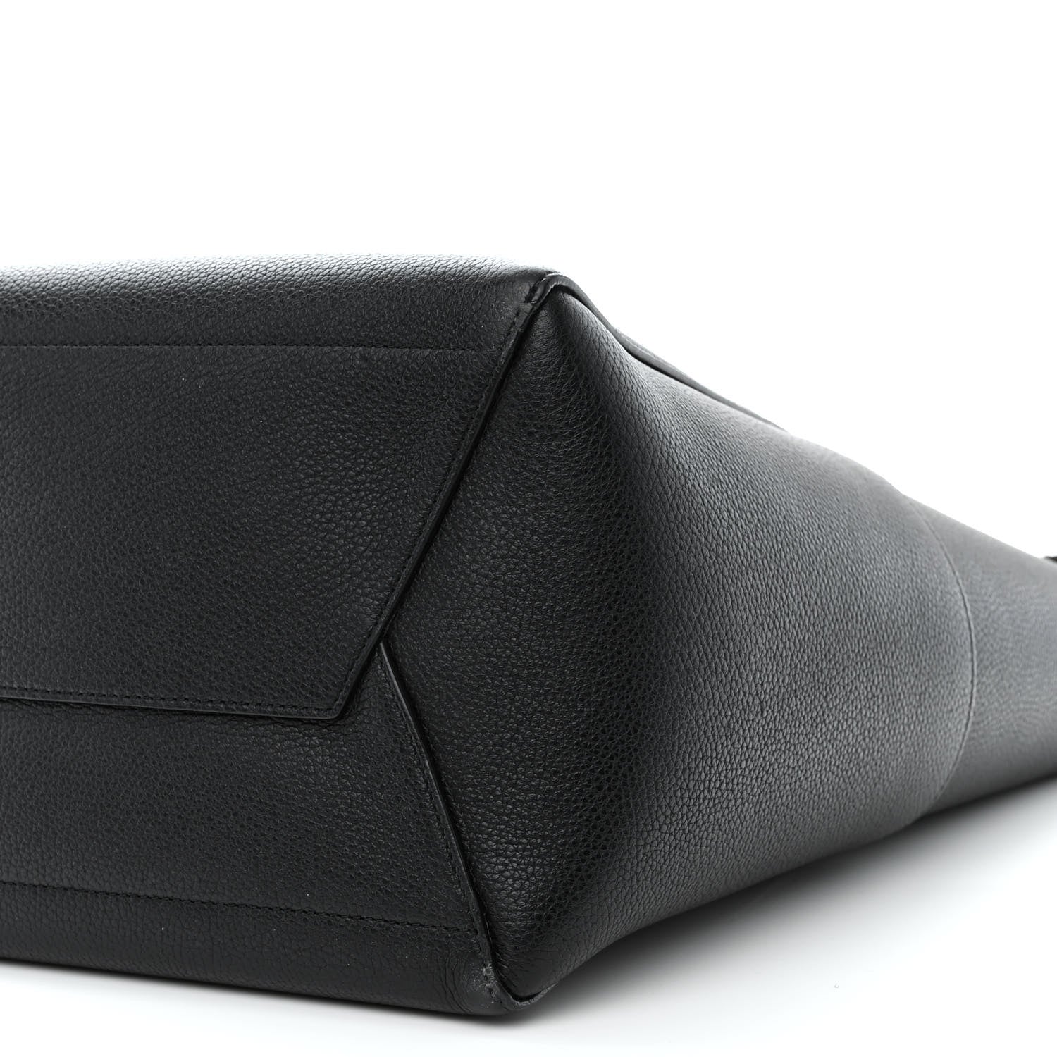 Celine Soft Grained Calfskin Sangle Bucket Bag Black 9 of 12