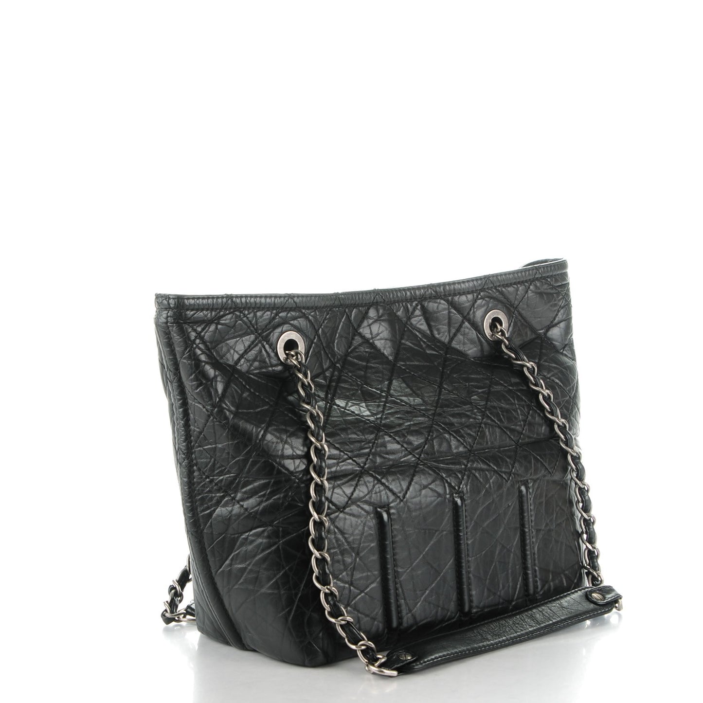 Calfskin Small Shopping In Moscow Tote Black