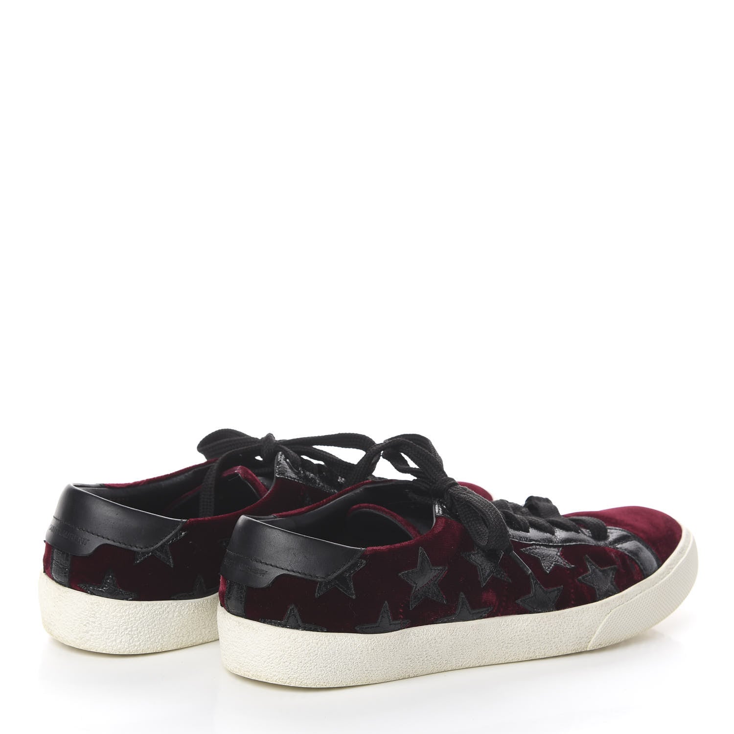Saint Laurent Suede Star California Sneakers 39 Burgundy 4 of 7