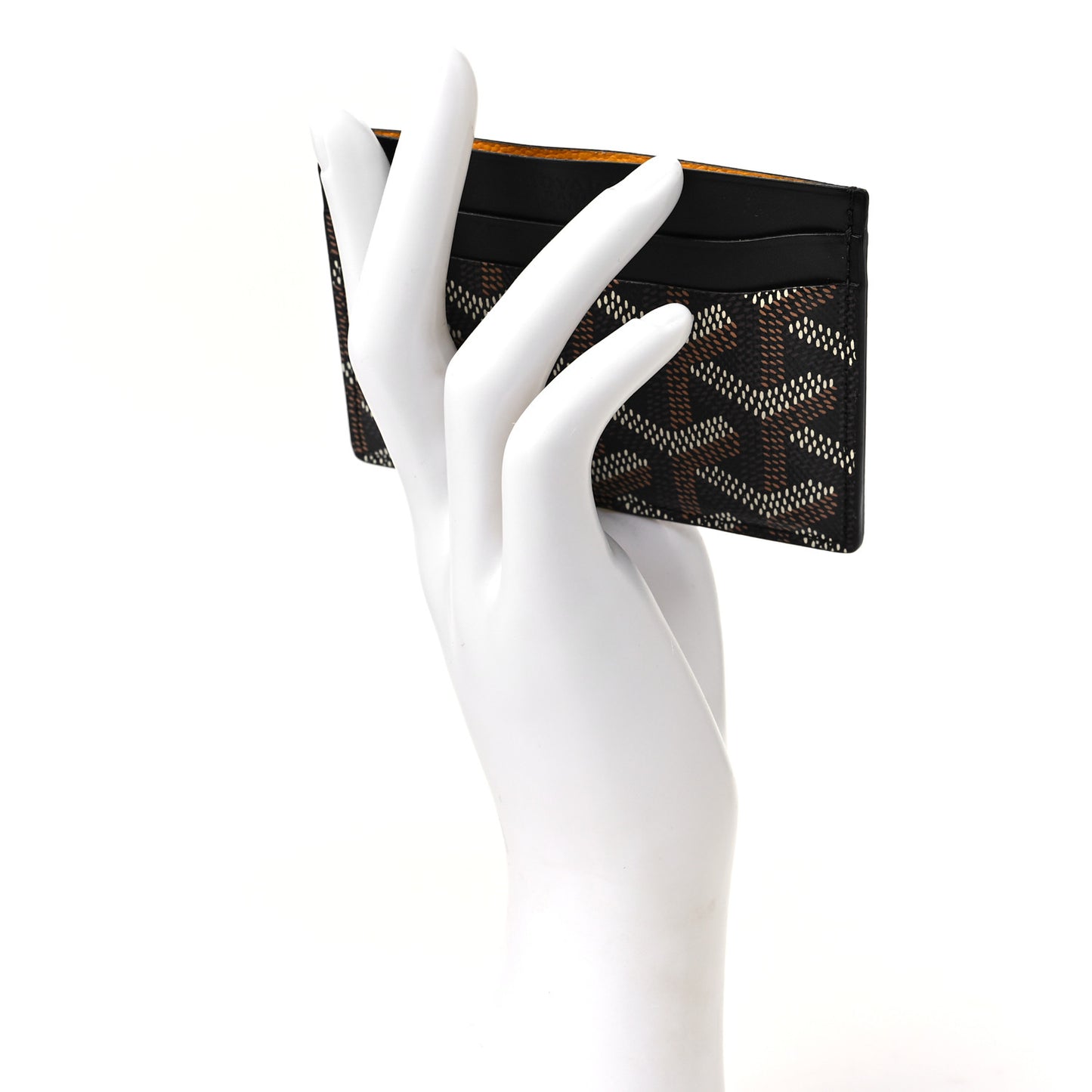 Goyardine Saint Sulpice Card Holder Black