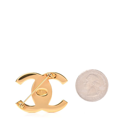 Chanel CC Turn Lock Brooch Gold 2 of 3