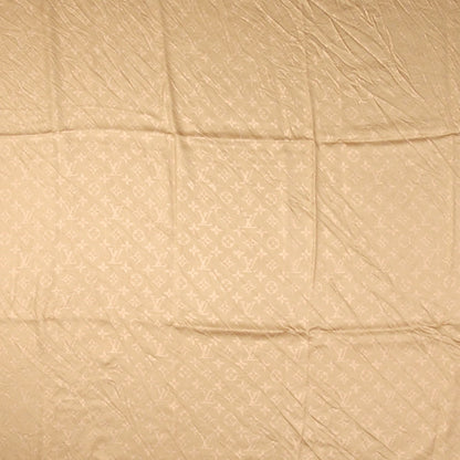Louis Vuitton Silk Wool Monogram Voile Shawl Gold 1 of 7