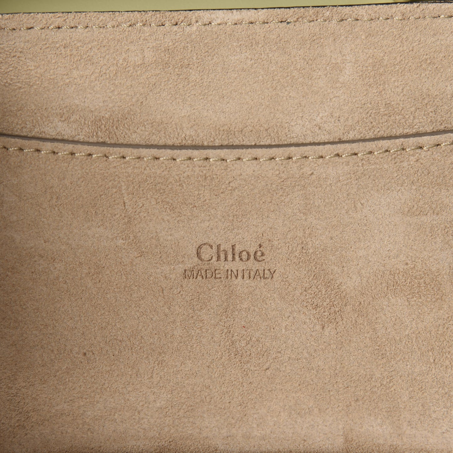 Calfskin Suede Mini Chain Faye Shoulder Bag Light Eucalyptus