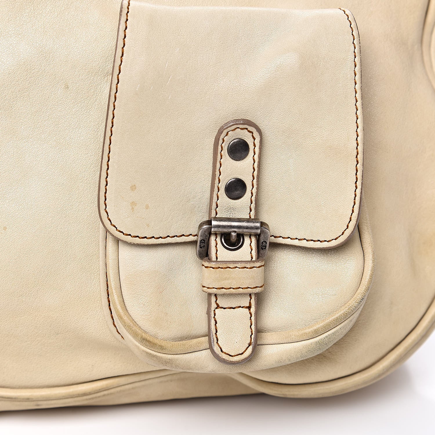 Christian Dior Calfskin Medium Gaucho Double Saddle Bag 13 of 18