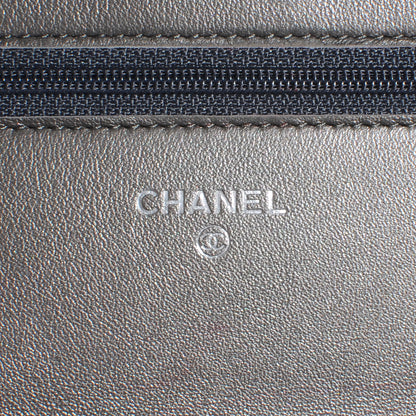 Chanel Caviar Wallet on Chain WOC Metallic 5 of 9