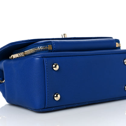 Chanel Caviar Quilted Small Business Affinity Flap Dark Blue 8 of 9