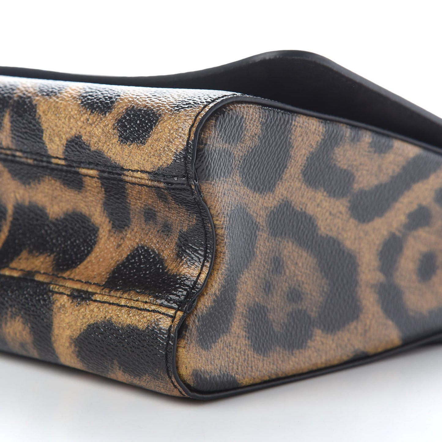 Calfskin Wild Animal Print Twist Shoulder Bag MM