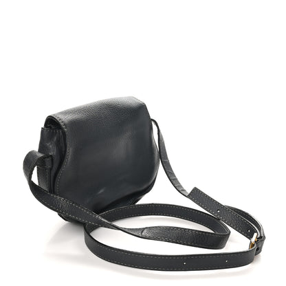Chloe Calfskin Studded Small Marcie Saddle Bag Dark Grey 3 of 9