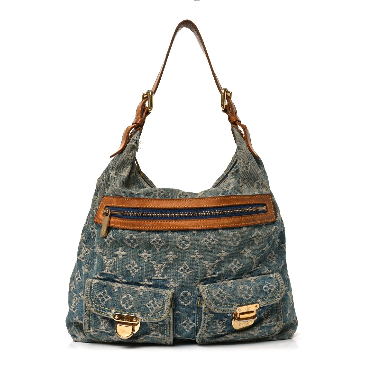 Louis Vuitton Denim Baggy GM Blue 1 of 10