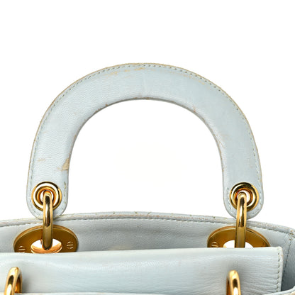 Christian Dior Lambskin Cannage Mini Lady Dior Light Blue 29 of 29