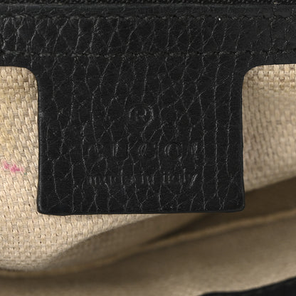 Gucci Pebbled Calfskin Medium Soho Flap Crossbody Black 6 of 12