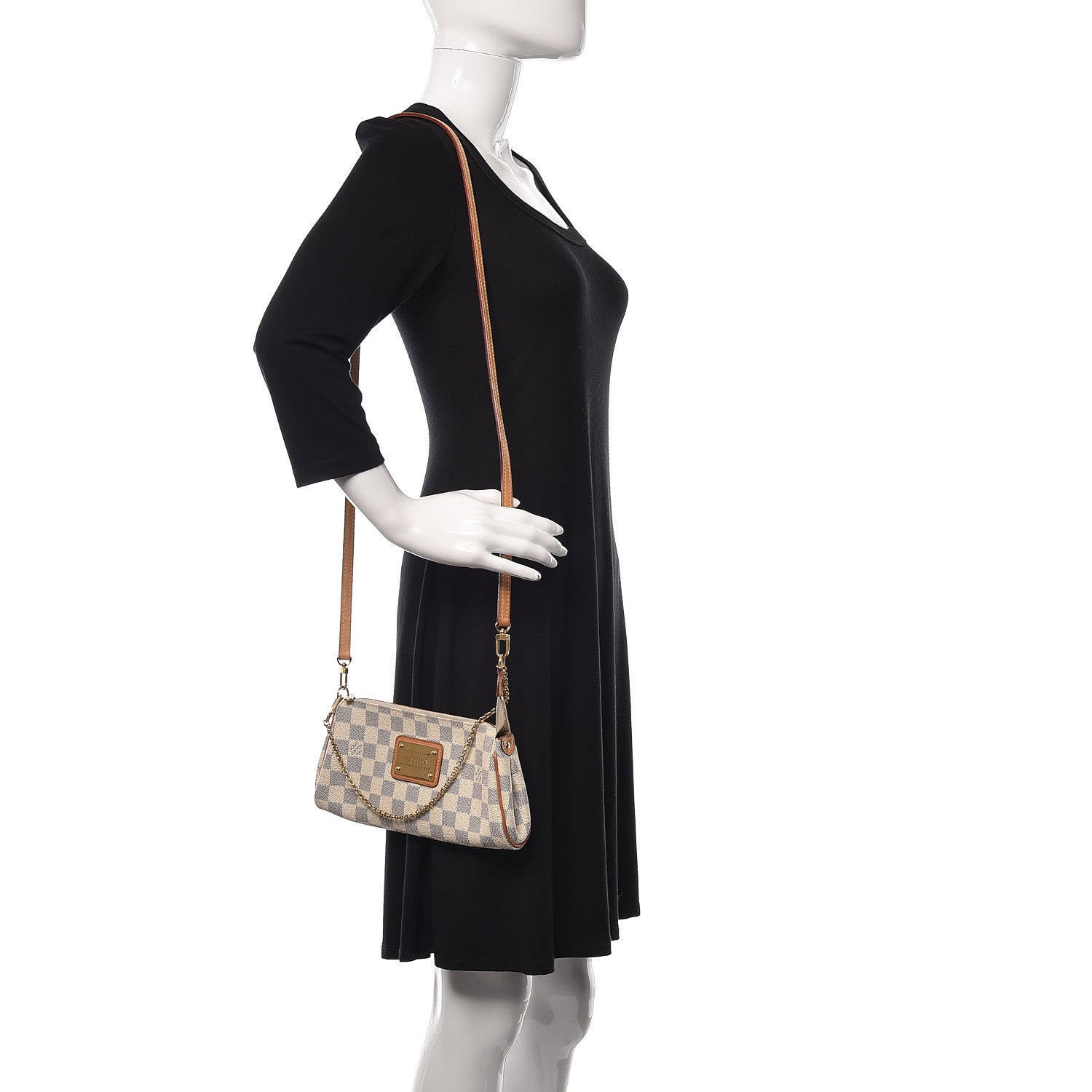 Louis Vuitton Damier Azur Eva Clutch 2 of 13