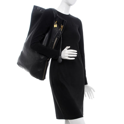 Tom Ford Ramskin Large Alix Padlock Zip Shoulder Bag Black 2 of 10