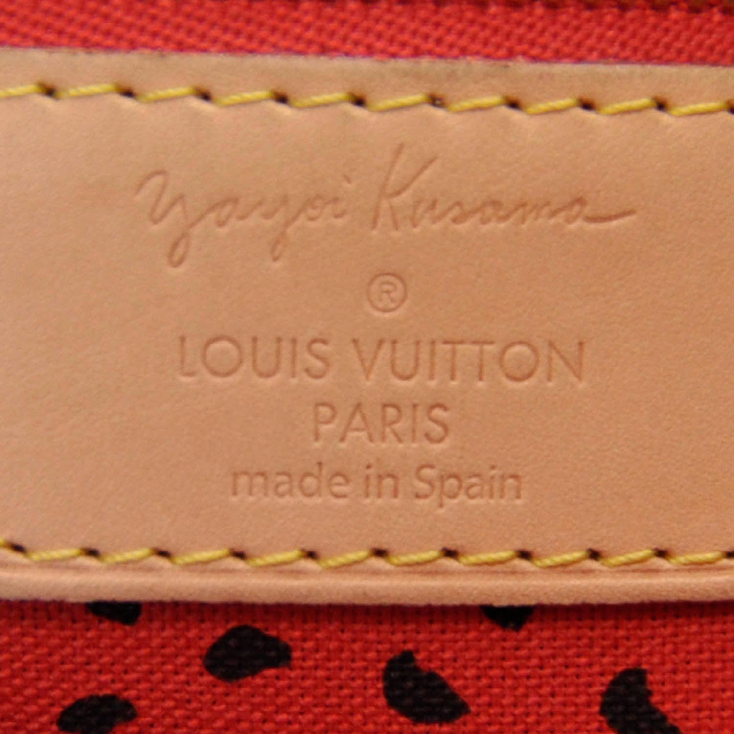 Louis Vuitton Monogram Kusama Waves Neverfull MM Red 7 of 10