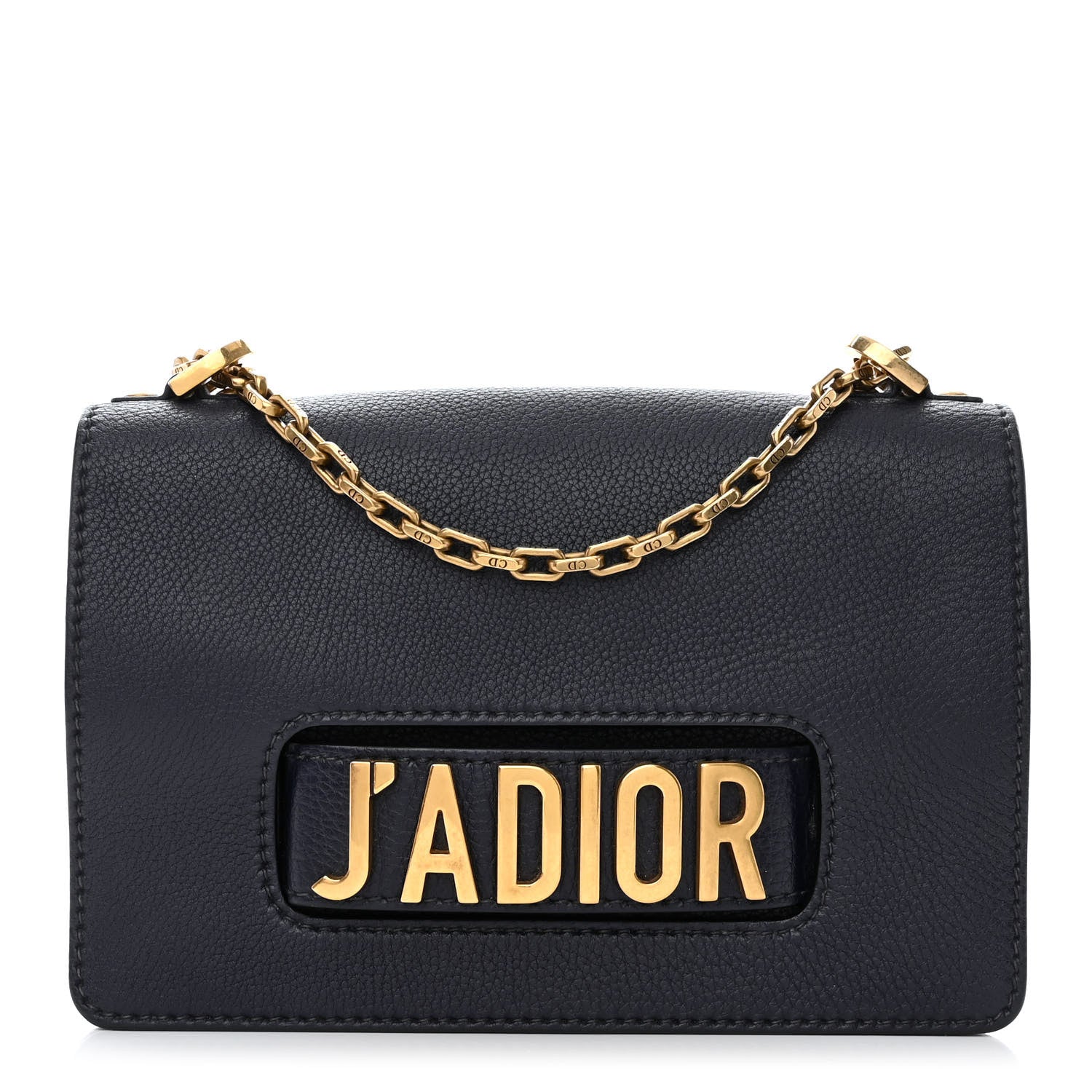 Christian Dior Grained Calfskin J'Adior Chain Flap Bag Blue 1 of 14