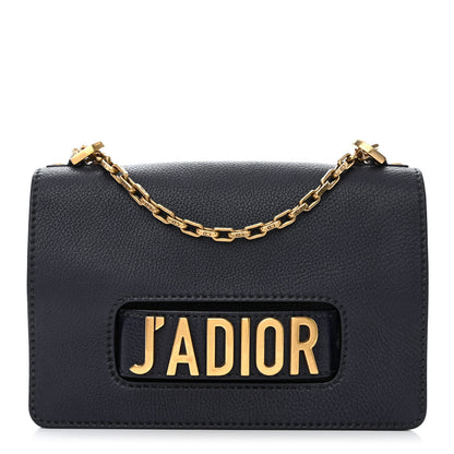 Christian Dior Grained Calfskin J'Adior Chain Flap Bag Blue 1 of 14