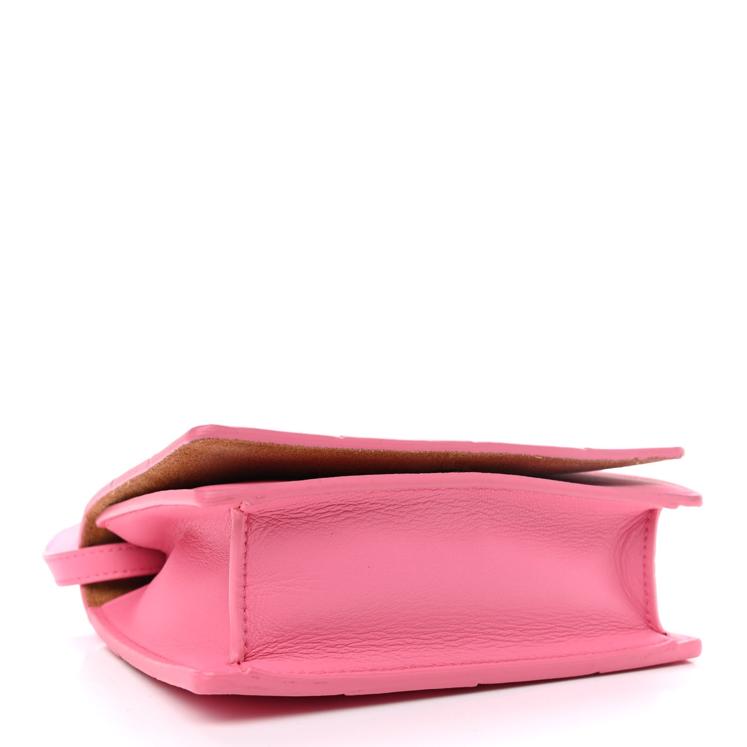 Bottega Veneta Lambskin Maxi Intrecciato Mini Cassette Crossbody Bag Pink 4 of 8