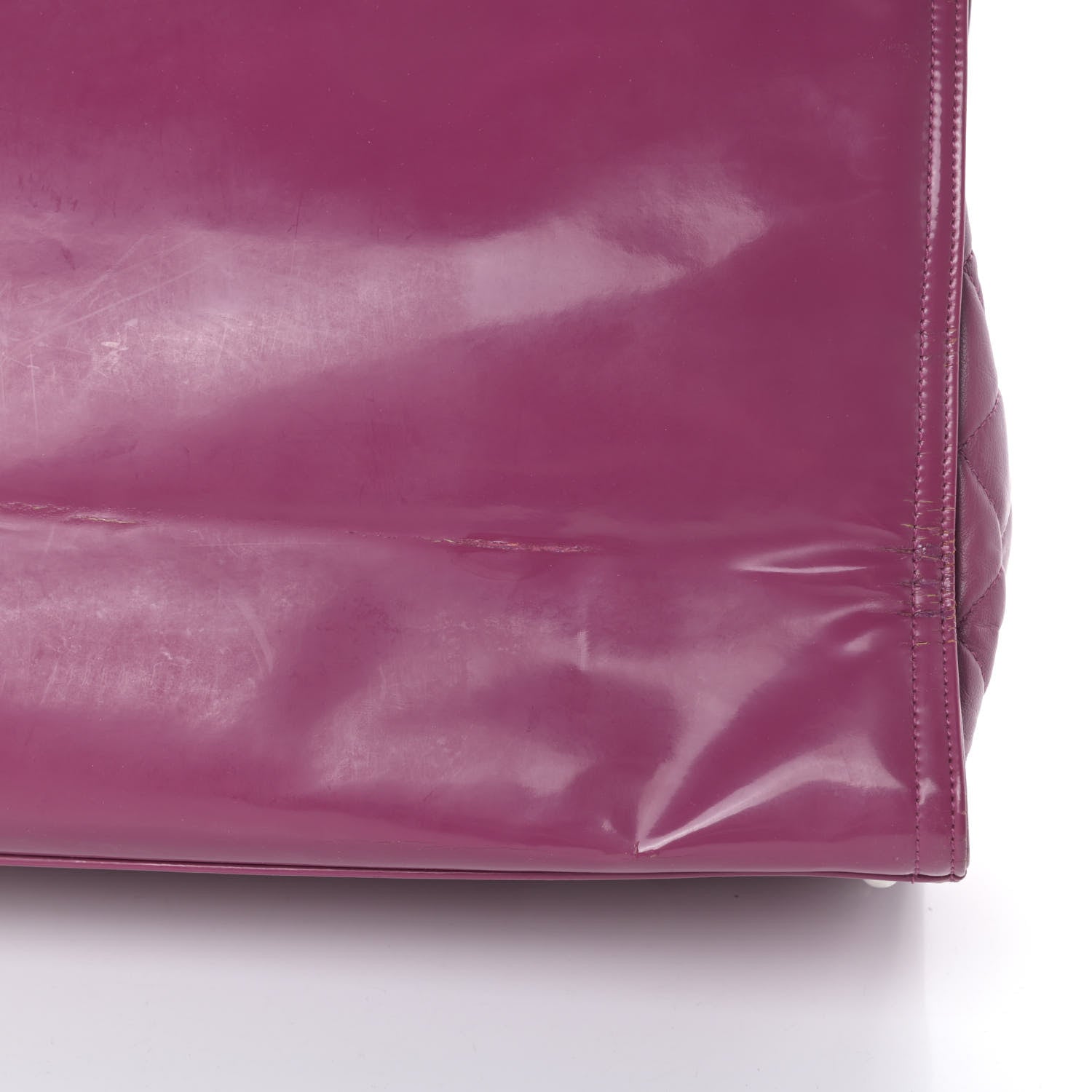 Chanel Vinyl Lipstick Tote Purple 20 of 20
