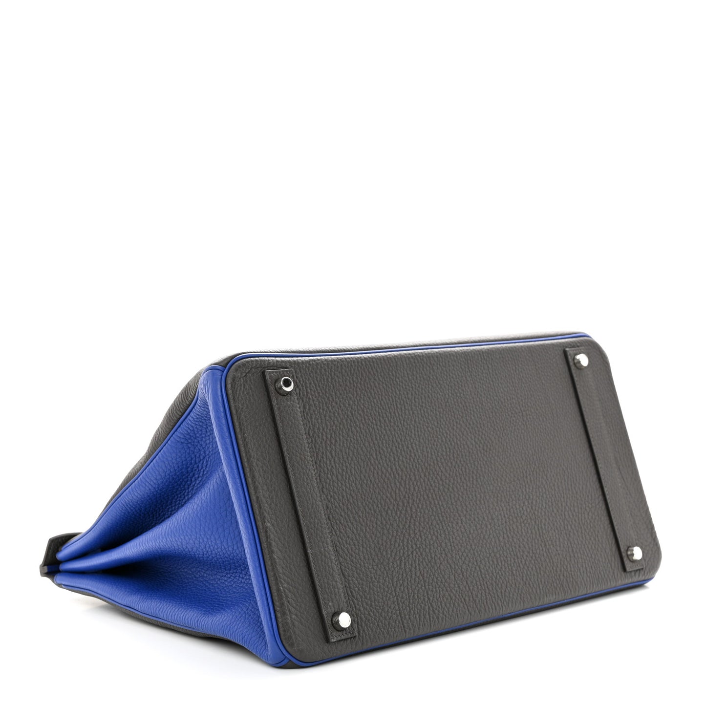 Togo Horseshoe Birkin 40 Etain Bleu Electrique