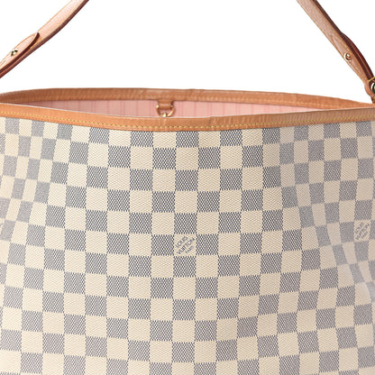 Louis Vuitton Damier Azur Delightful MM Rose Ballerine 6 of 8