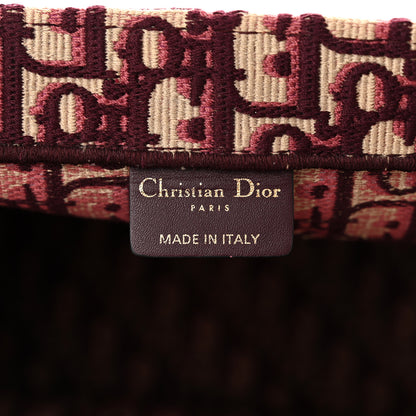 Christian Dior Oblique Large Book Tote Burgundy Multicolor 6 of 10