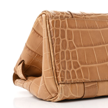 Mulberry Crocodile Embossed Calfskin East West Bayswater Teak 9 of 13