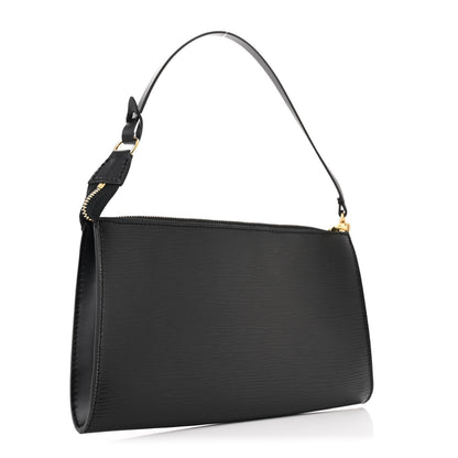 Louis Vuitton Epi Pochette Accessories 24 Black 3 of 9