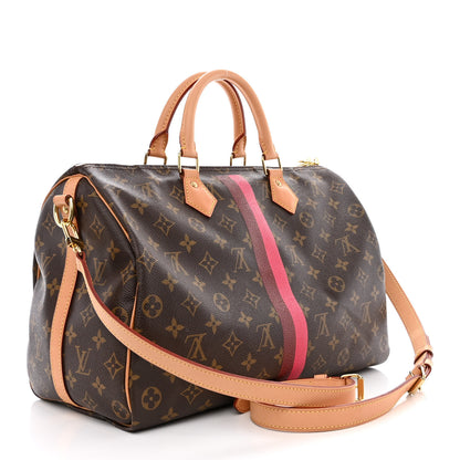 Louis Vuitton Monogram My LV Heritage Speedy Bandouliere 35 Fuchsia Bordeaux 3 of 13
