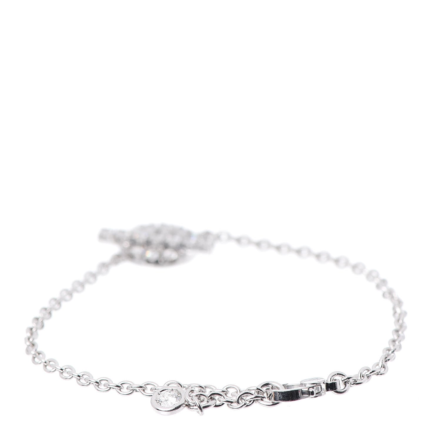 Hermes 18K White Gold Diamond Finesse Bracelet SH 3 of 5