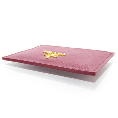 Prada Saffiano Metal Card Case Ibisco 3 of 7