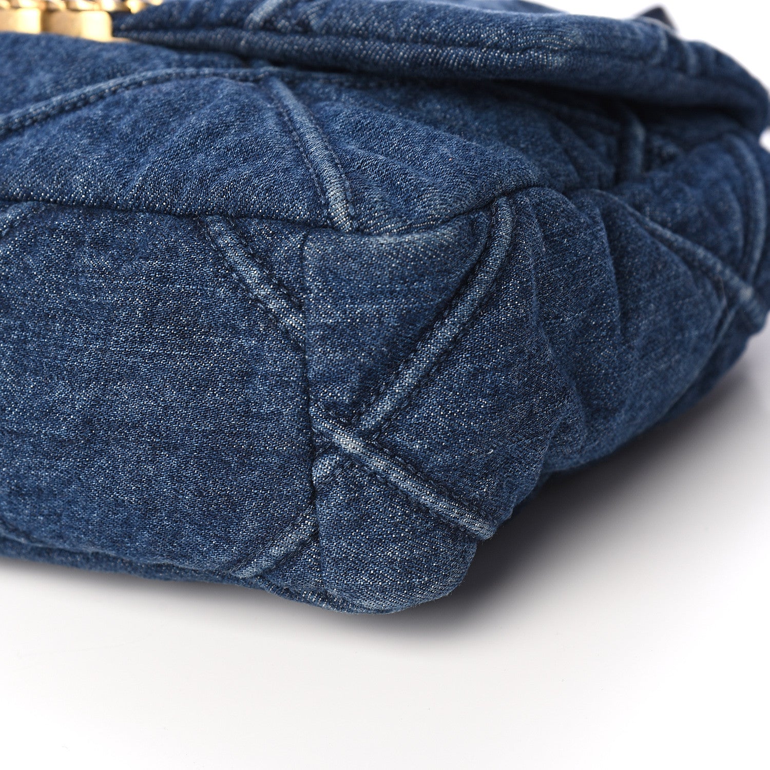Chanel Denim Quilted Medium 19 Flap Blue 8 of 10