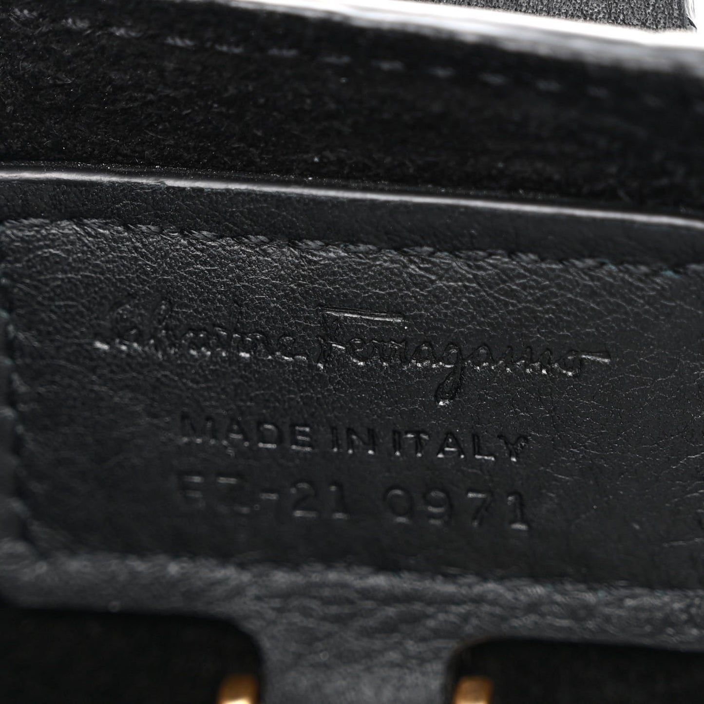 Calfskin Embossed Gancini Margot Hobo Black