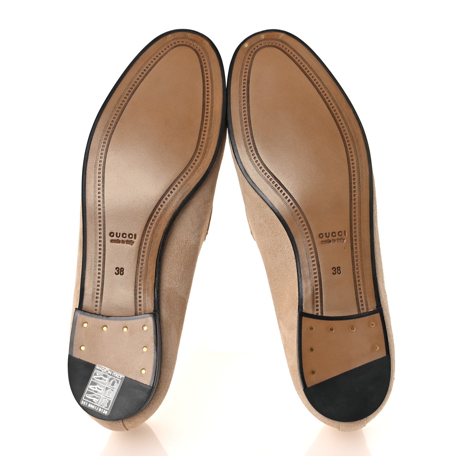 Gucci Suede Horsebit Womens Jordaan Loafers 38 Pink Sand 7 of 11