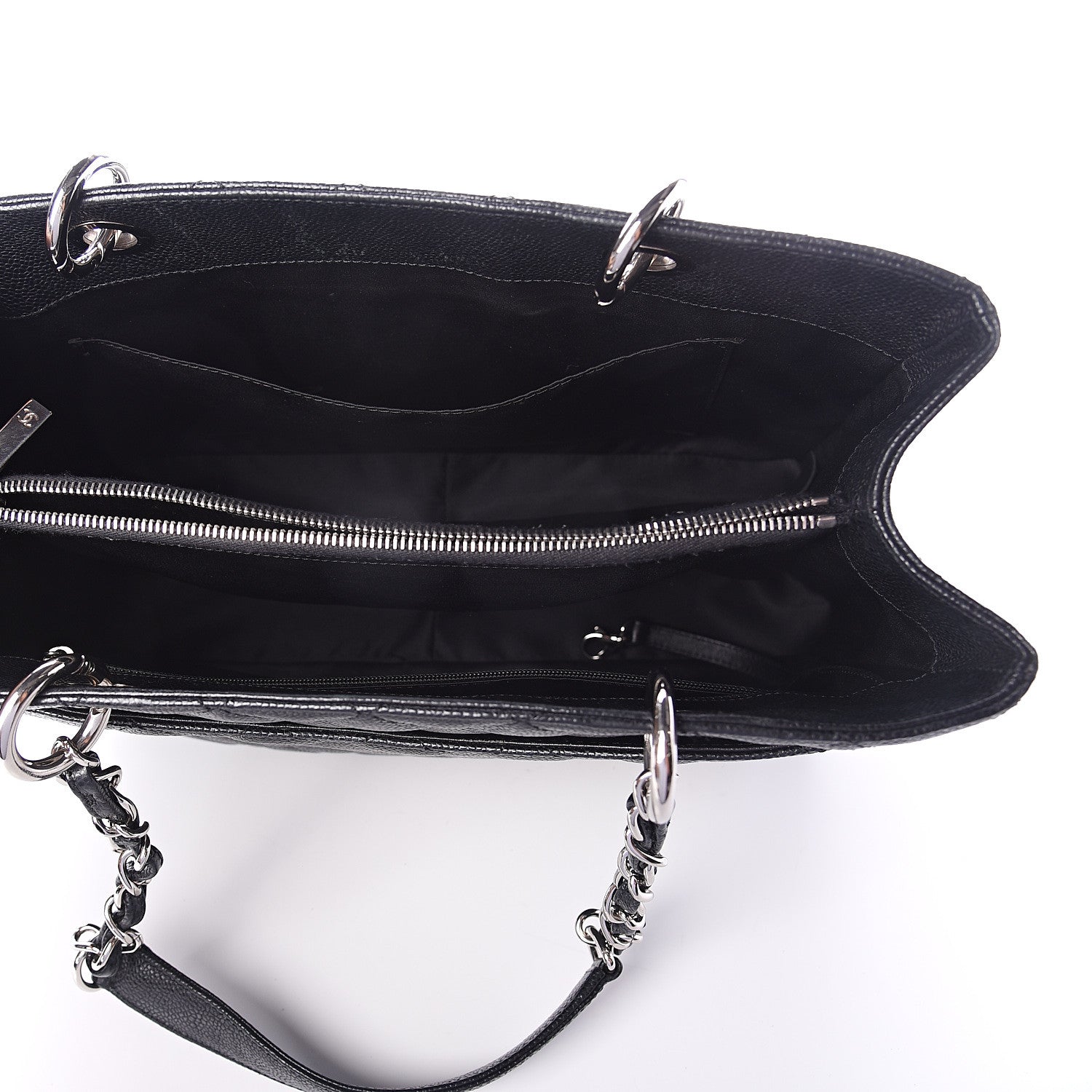 Chanel Caviar Quilted Grand Shopping Tote GST Black 4 of 9