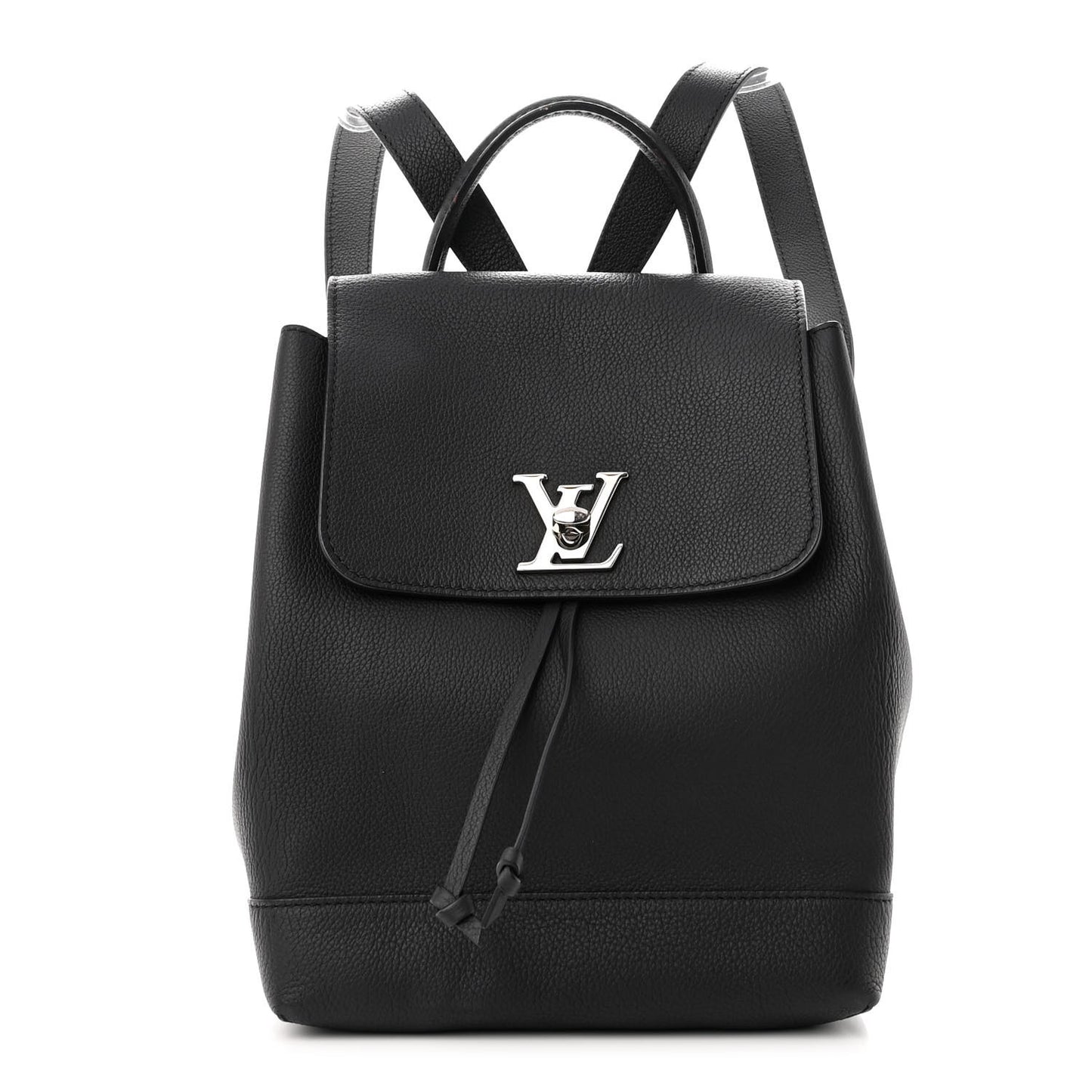 Calfskin Lockme Backpack Black